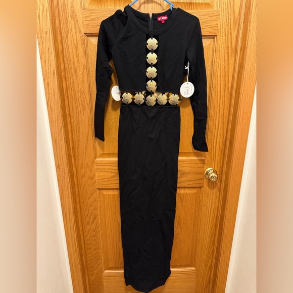 STAUD Dresses & Skirts - NWT STAUD Delphine Dress Black 2